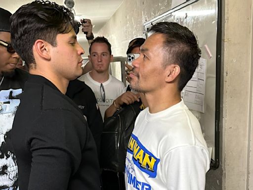 WATCH | Ryan Garcia faces off with Manny Pacquiao after 'PacMan' returns at Super RIZIN 3 | BJPenn.com