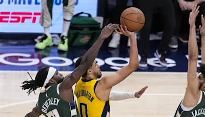 Tyrese Haliburton se pone la capa de héroe y le da el 2-1 a los Pacers con un 2+1