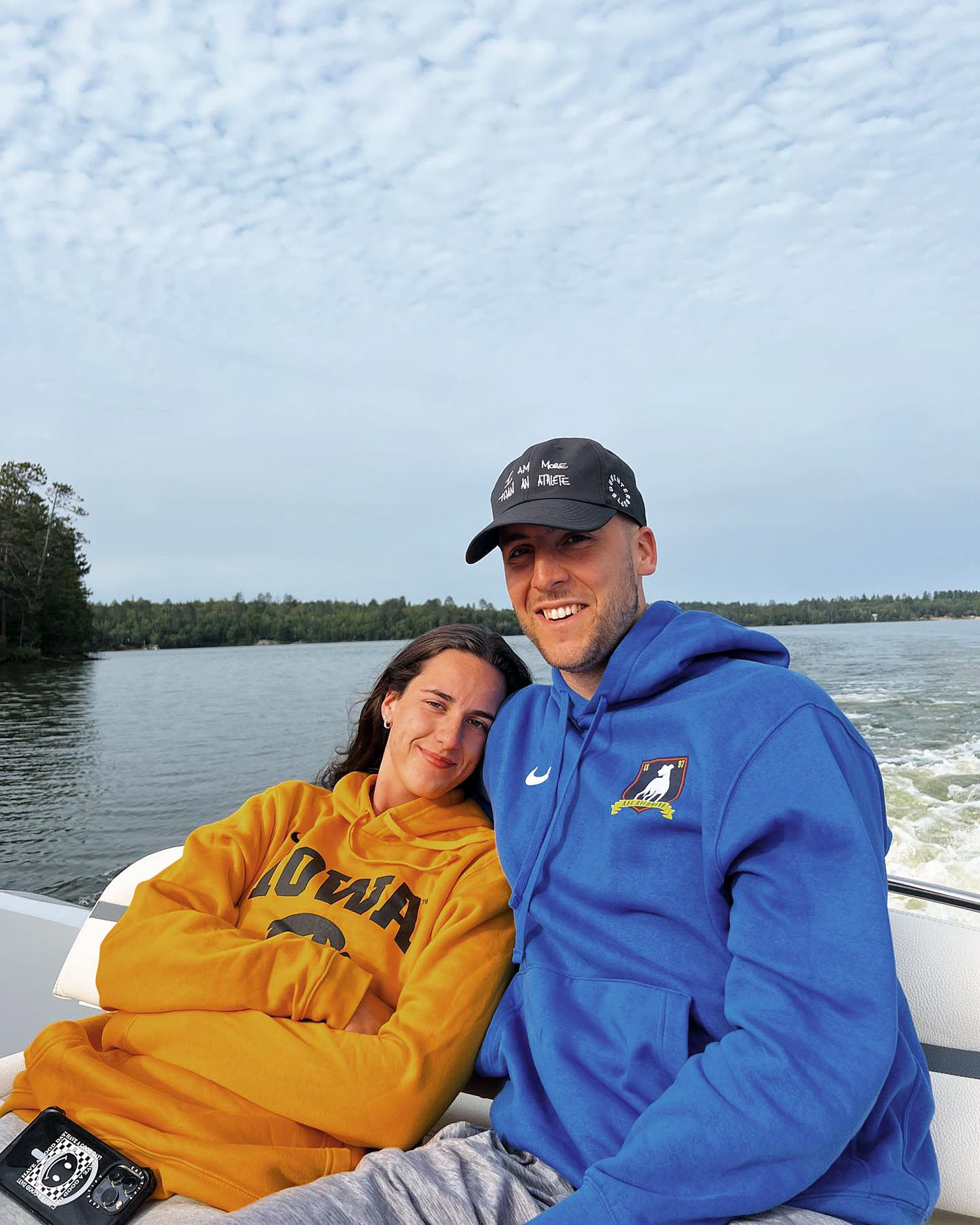 Caitlin Clark and boyfriend Connor McCaffery celebrate their 1-year anniversary