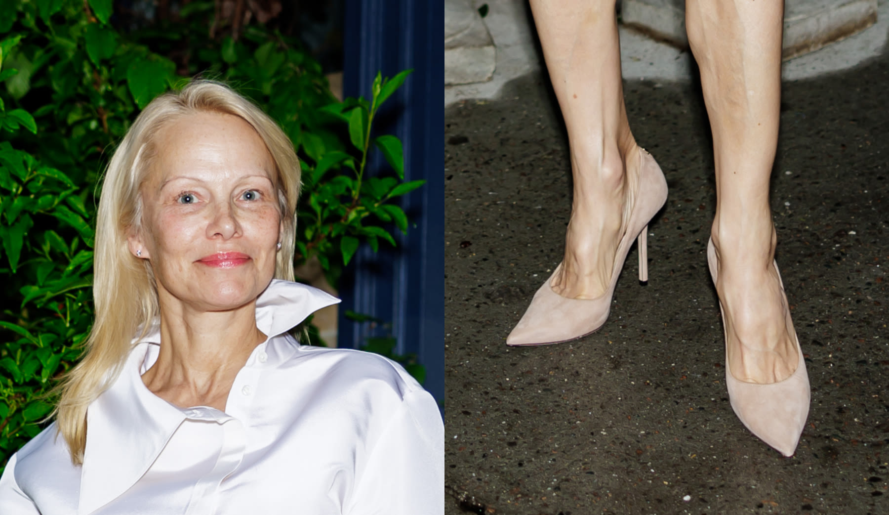 Pamela Anderson Steps Out In Pointy Pumps for Monse Maison Pre-Met Cocktail Party