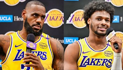 VIDEO: LeBron & Bronny James' First Interview Together Turns Into A Hilarious Father-Son Comedy Roast At Lakers Media Day