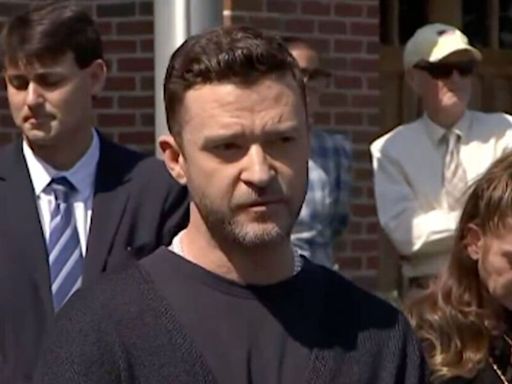 Shamed Justin Timberlake's five-word plea as he admits charge in DWI case