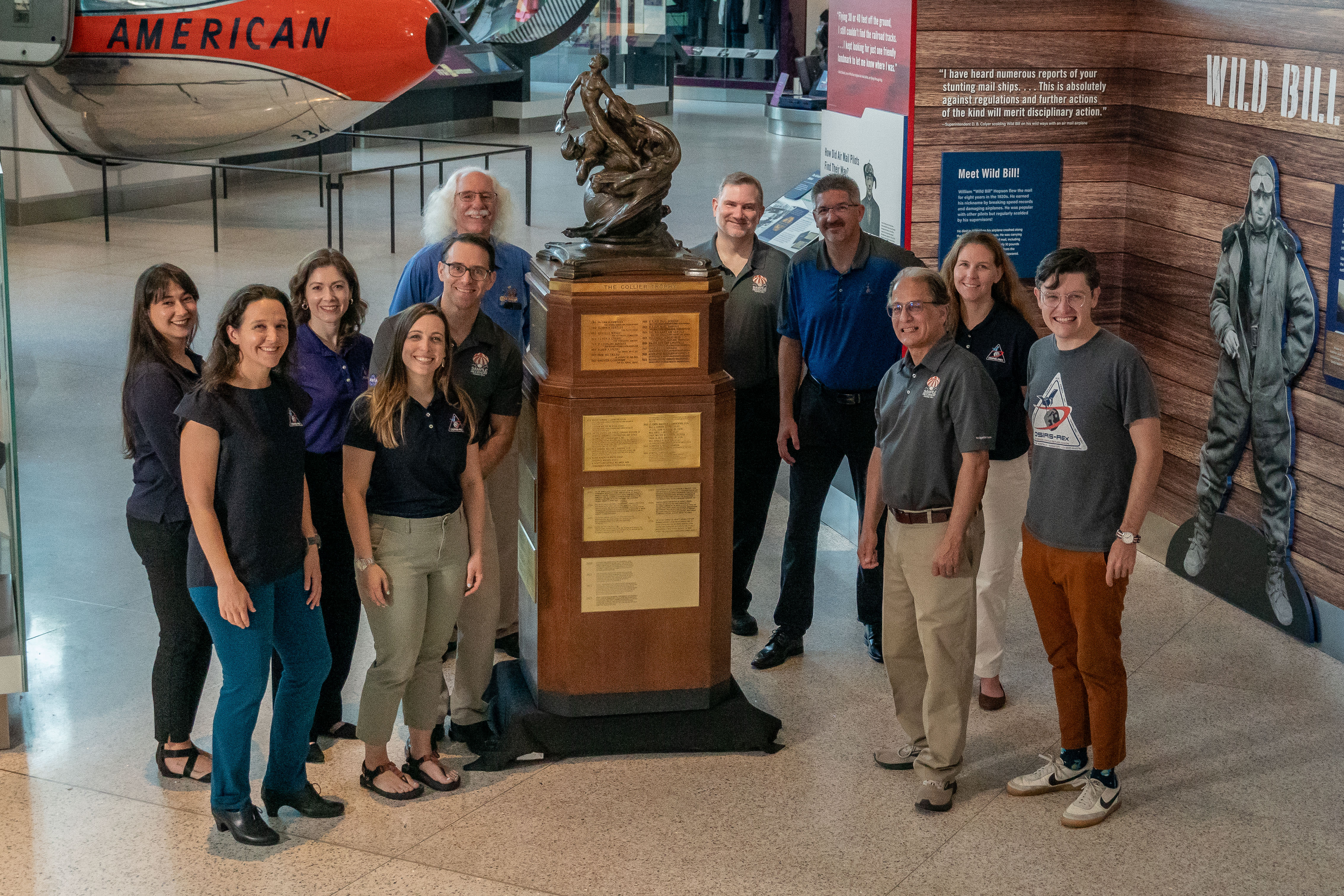 NASA’s OSIRIS-REx Etched into Collier Trophy, Aerospace History - NASA
