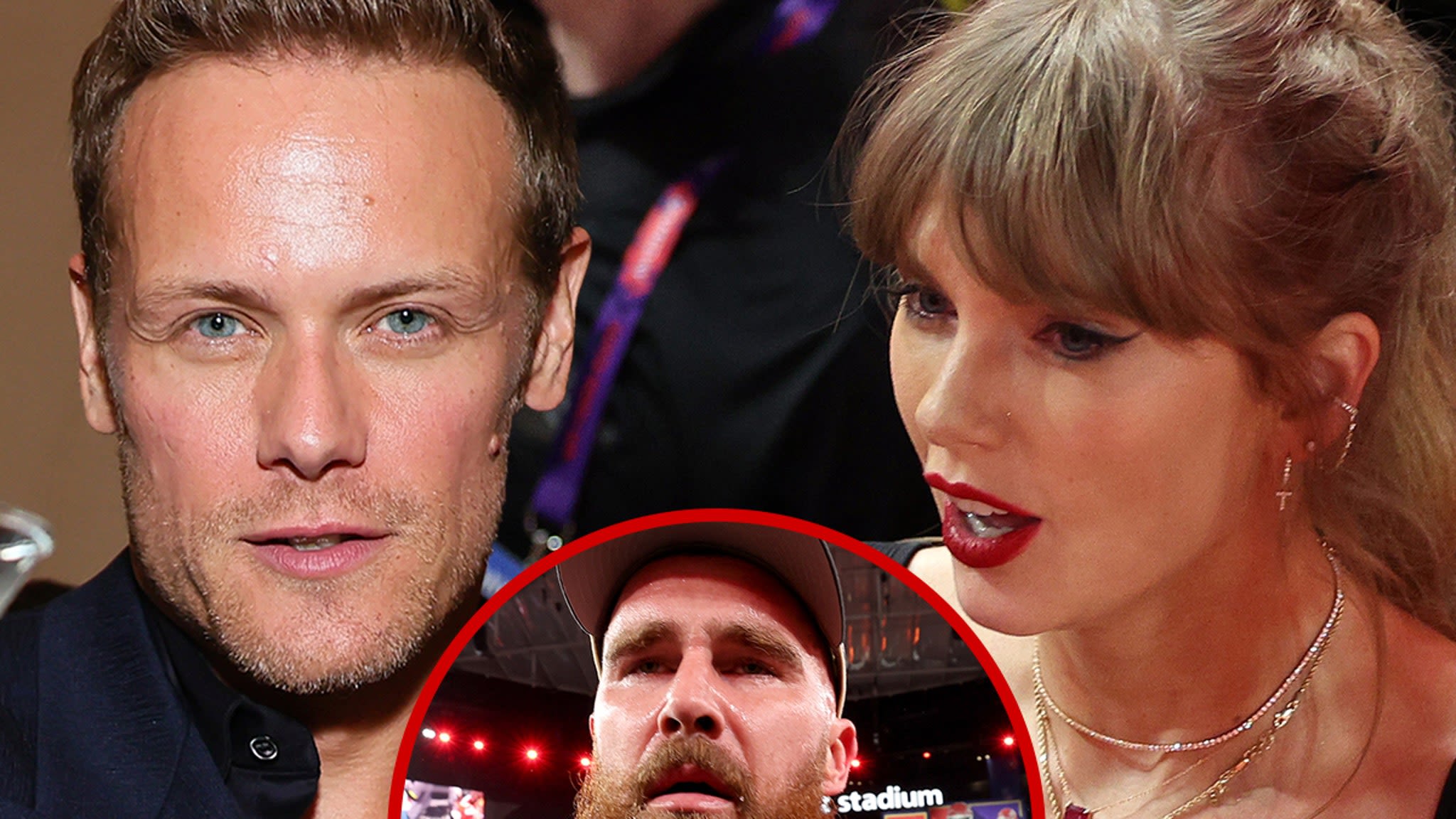 'Outlander' Star Sam Heughan Jokes He'll Steal Taylor Swift from Travis Kelce