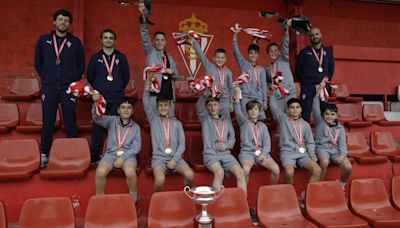 Así es la fábrica de campeones del Sporting: sexto título nacional benjamín y un triple doblete