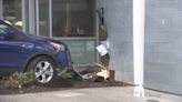 Car crashes into Ballard library; no injuries reported