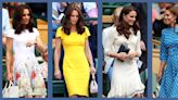 Kate Middleton's Wimbledon Style Throughout the Years