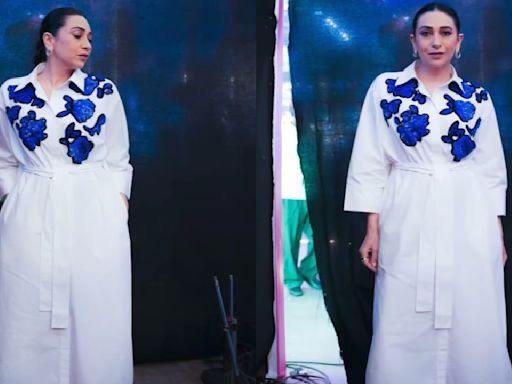 Karisma Kapoor’s shirt dress is a basic lesson on how to pull off white right and we are taking notes