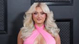 Bebe Rexha Shines Bright in Nude Diamond-Studded Bodysuit