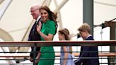 Princess Charlotte makes Wimbledon debut with parents and brother George for final day of tournament