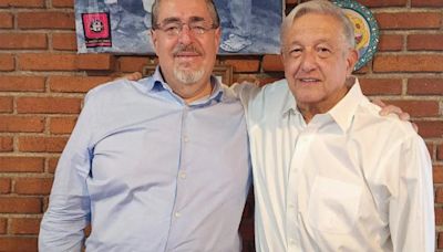 AMLO se reúne con Bernardo Arévalo, presidente de Guatemala, en Chiapas