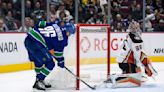 Kuzmenko has first hat trick, Canucks beat Ducks 8-5