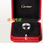 二手Cartier 卡地亞 LOVE 系列 18K白金 戒指 寬版 無鑽 戒指 B4084700 男女同款 精品