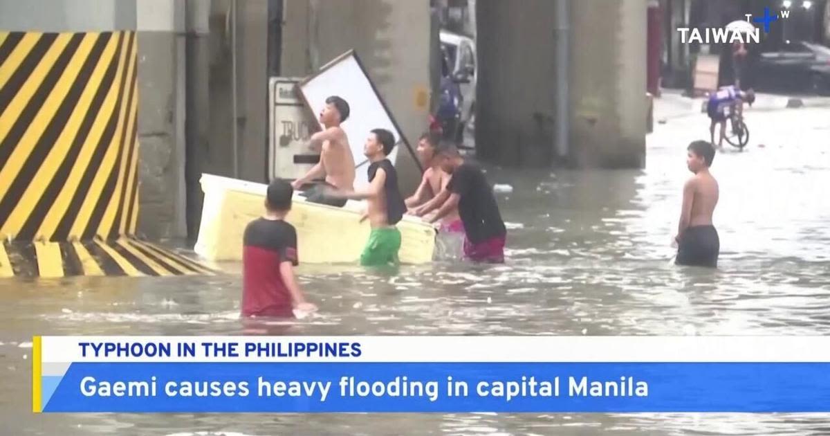 Typhoon Gaemi Brings Flooding to the Philippines - TaiwanPlus News