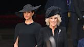 Captan a Meghan Markle con lágrimas durante el funeral de la reina Isabel II