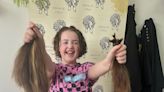 Girl, 10, feels ‘proud’ after cutting off 13 inches of hair to make cancer wig