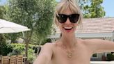 January Jones, 44, Has Super Sculpted Abs In A High-Waisted Bikini