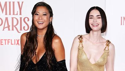 Lily Collins and Ashley Park Are All Smiles at the “Emily in Paris” Premiere in Rome, Plus Brad Pitt and More