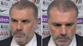 Ange Postecoglou forces BBC reporter to say 'that'll do' during awkward post-match interview