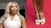 Serena Williams Adds Height in Satin Peep Toe Platform Shoes at ‘In The Arena’ Docuseries Premiere During Tribeca Festival