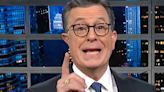 Stephen Colbert Spots Truly Embarrassing Merch Mistake By Far-Right Pro-Trump Group