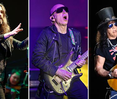 Joe Satriani and Slash team up for anthemic riffs and “intense” solos on rock concept epic