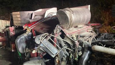 1 Hospitalized When Two Tractor-Trailers Collide On I-81: PennDOT (PHOTOS)