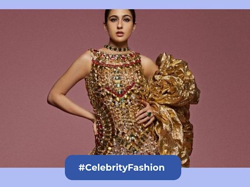 Sara Ali Khan radiates golden goddess vibes in an embellished gown, fans ask 'Cleopatra who?'