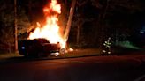 Bystanders pull driver from fiery wreck on Cape Cod, officials say