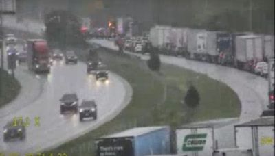 Jackknifed tractor-trailer slows I-78 West in Lower Saucon, cops say