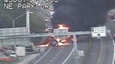 Truck fire closes northbound I-405 in Renton