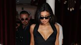 Kylie Jenner Wears Vintage Inspired Dress Displaying Hourglass Figure In Paris