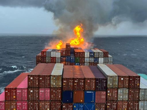 Massive fire breaks out on cargo vessel off Goa coast, Indian Coast Guard ships rushed to rescue | Watch | Today News