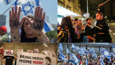Israelíes protestan por 9 meses de guerra en Gaza sin liberación de secuestrados
