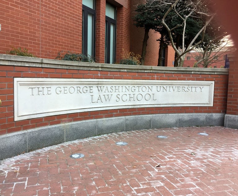 The George Washington University Law School Is Helping Train Federal Employees on AI | Legaltech News