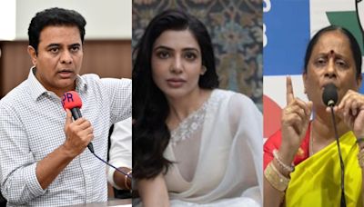 Telangana minister links KTR to Samantha's divorce, gets defamation notice; 'Keep my name out', says actor