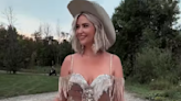 Canadian influencer Sarah Nicole Landry sparkles in western-inspired look