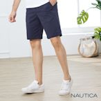 Nautica 男裝 質感直筒休閒短褲深藍