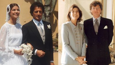 A Look Back at Princess Caroline of Monaco’s Three Royal Weddings: Dior Bridal Dress, Chanel Suit and More