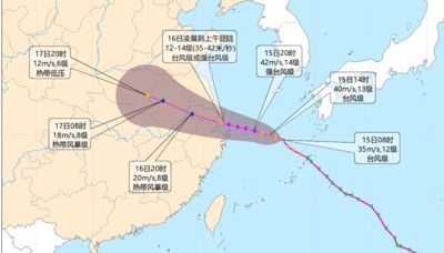 颱風貝碧嘉恐以「巔峰強度」登陸上海 浦東、虹橋機場取消616航班