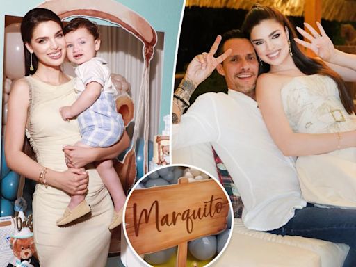 Marc Anthony and wife Nadia Ferreira reveal baby’s name during 1st birthday celebration