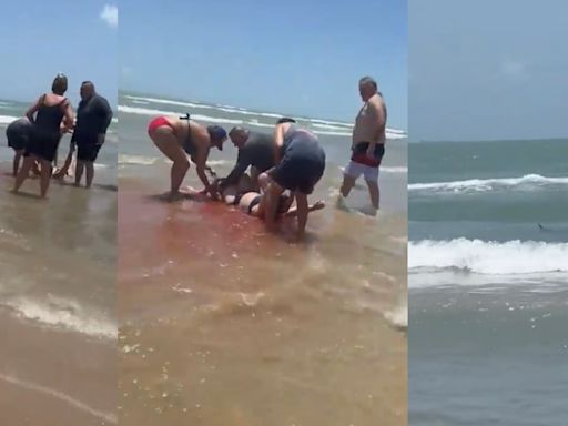 VIDEO: Mujer sufre brutal ataque de un tiburón en la Isla del Padre de Texas