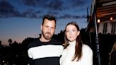 Justin Theroux and Girlfriend Nicole Brydon Bloom Wear Monochrome Outfits for Date Night in L.A.