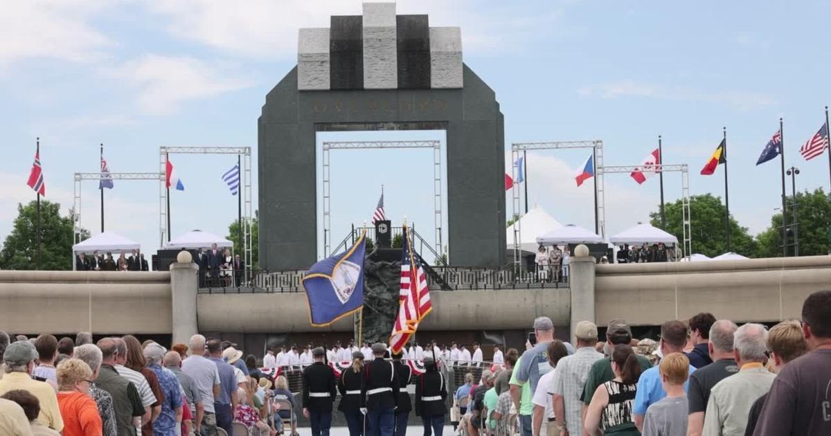 Watch: 80th anniversary of D-Day ceremony at the National D-Day Memorial in Bedford