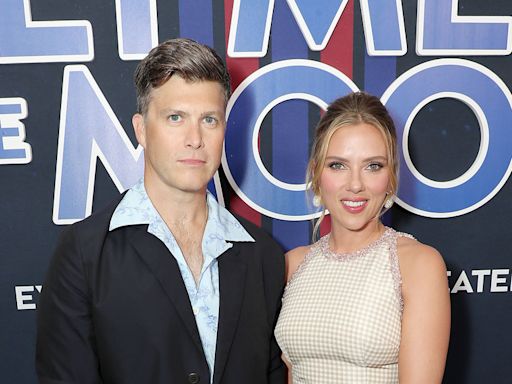 Scarlett Johansson jokes her husband's movie cameo was down to prenup