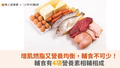 增肌燃脂又營養均衡，輔食不可少！輔食有4項營養素相輔相成