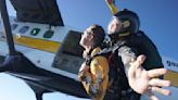 Darlington track president jumps for military appreciation