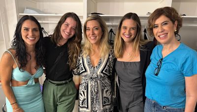 Nathalia Dill e Juliana Paiva prestigiam amigas na peça 'Agora É Que São Elas'