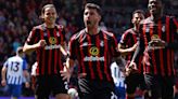 El Bournemouth de Senesi goleó al Brighton de Barco y Buonanotte