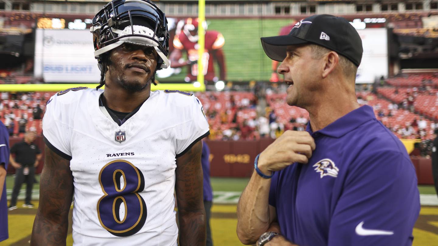 John Harbaugh says Ravens' vision for Lamar Jackson is to be 'greatest quarterback ever'